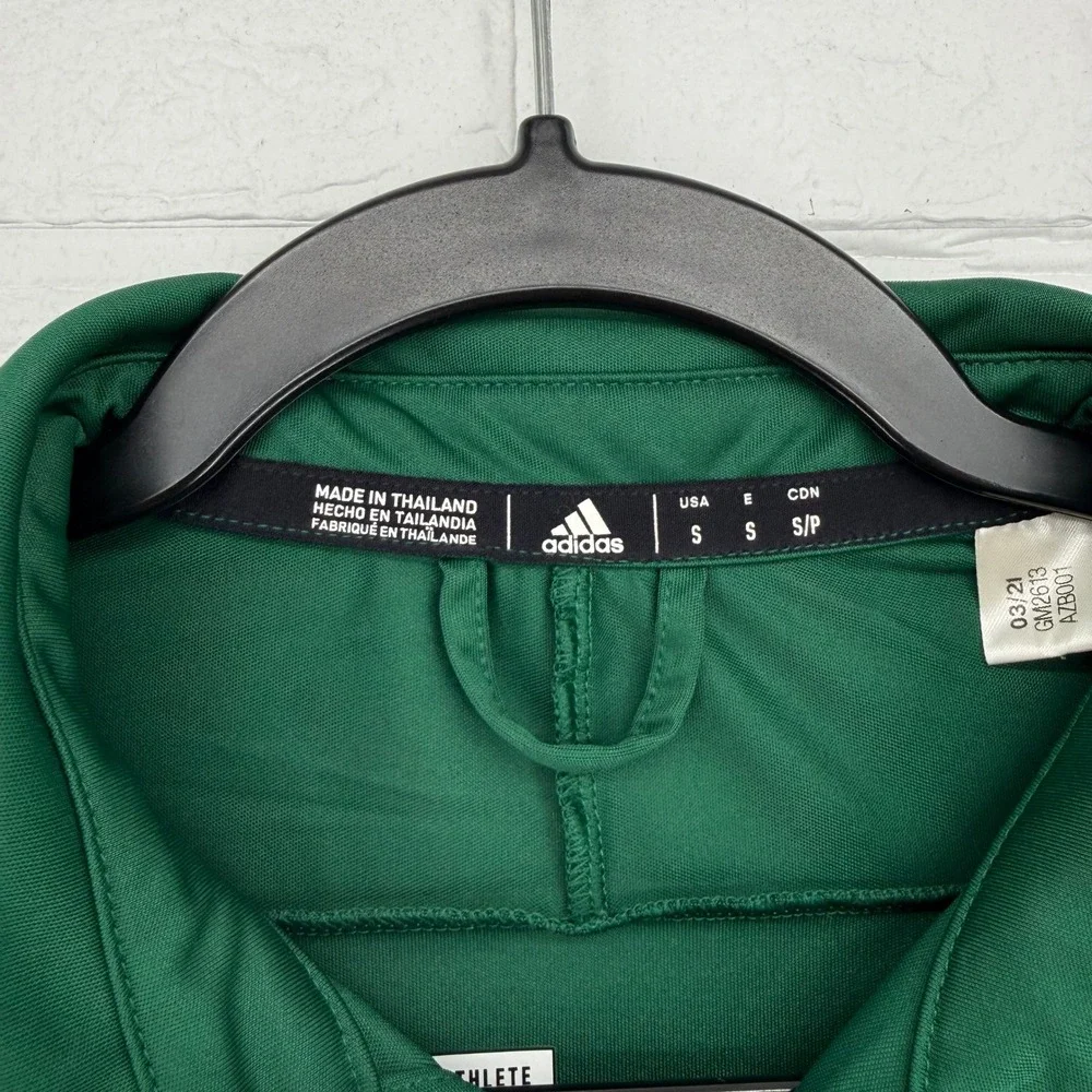 VTG adidas Cal Poly Mustangs NCAA Athletic Golf Polo Shirt Green Sportswear S